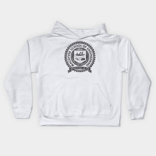 Retro Macgyver School Of Engineering Kids Hoodie